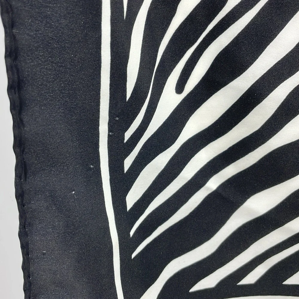 Vintage 80’s Avon Zebra Print Scarf 34 x 34